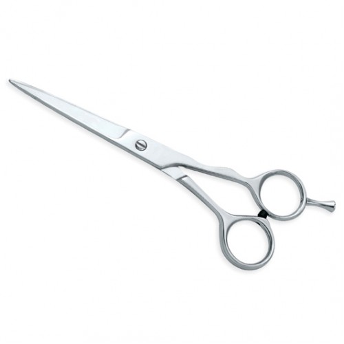 Barber Scissors with finger rest     One Blade Micro Serrated