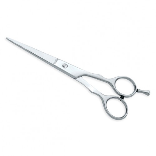 Barber Scissors with finger rest     One Blade Micro Serrated